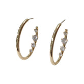 Kerry Back Studded Hoops
